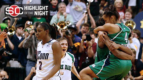 Fighting Irish Down Ladies Huskies, 72-63