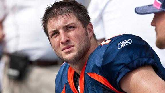 Tim Tebow Tim Tebow of the Denver Broncos