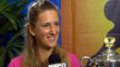 Victoria Azarenka venci� a Maria Sharapova, se consagr� en el Abierto de Australia y ser� la n�mero uno del mundo. En exclusiva, la bielorrusa habl� en <b>SportsCenter</b>.