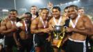 Argentina cay� 31-0 ante Fiji, 19-7 con Gales y 24-14 vs Tonga; en tanto que, por la Copa de Bronce, venci� a Islas Cook en cuartos y cay� en semis con Australia. En la final, Nueva Zelanda se consagr� ante Fiji. 
