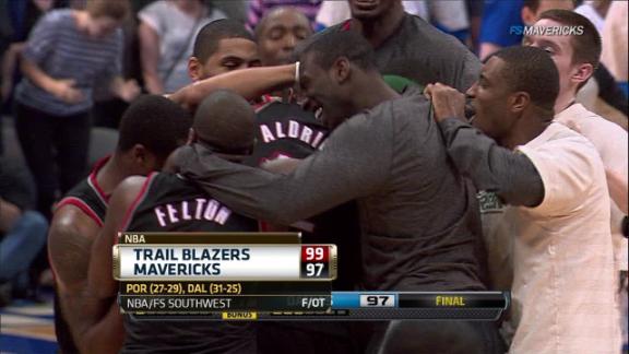 Video - Blazers Rally To Top Mavs In OT