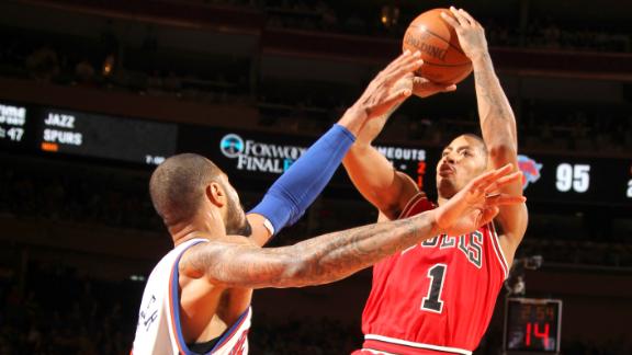Source: Bulls' Rose hurt ankle vs. Knicks