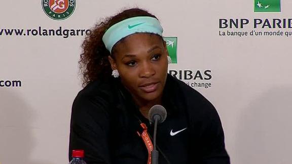 Serena Williams talks about firstround loss at the French Open