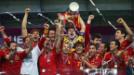 El campe�n del mundo hizo una final perfecta y gole� 4-0 a Italia. Es su segunda Euro seguida.