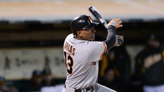 Video - Arias' Three Hits Help Giants Edge Padres