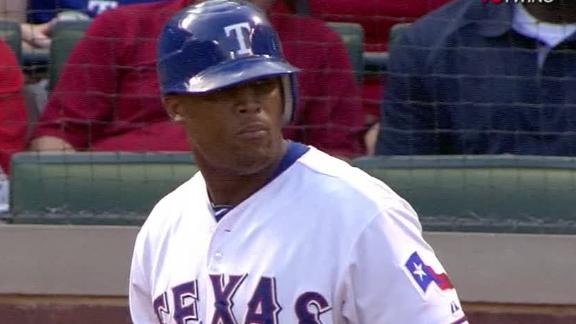 Texas' Harrison wins 15th; Beltre hits for cycle