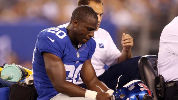 Giants CB Amukamara suffers high ankle sprain