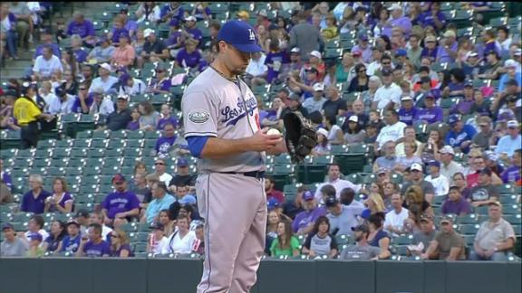 Rockies spoil Beckett's debut with Dodgers