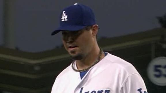 Video - Beckett Gets 1st Dodgers' Win