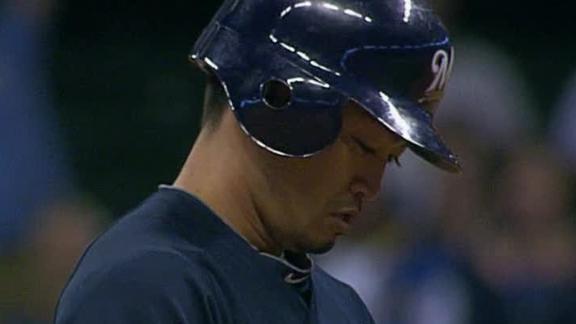Surging Brewers rally, end Braves' 5-game run