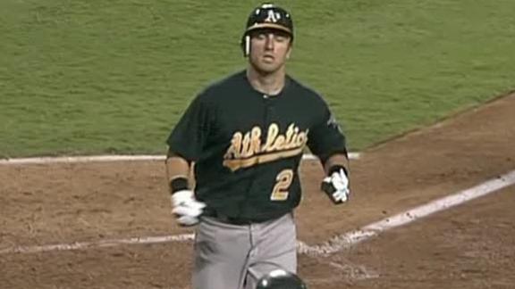 Parker, Athletics snap Angels' winning streak