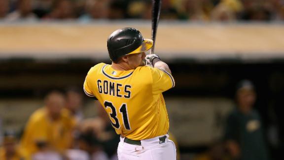 Athletics top Rangers to tie for first in AL West