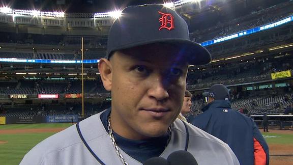 Video - Miguel Cabrera After Tigers Hold On