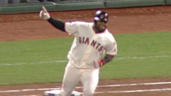 Sandoval's 3 homers lead Giants to Game 1 win
