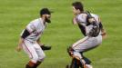 Los campeones de la temporada 2012 de Grandes Ligas tras barrer a Tigres de Detroit.