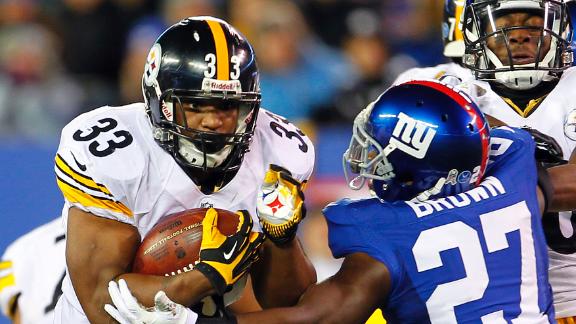 Redman's late TD pushes Steelers past Giants