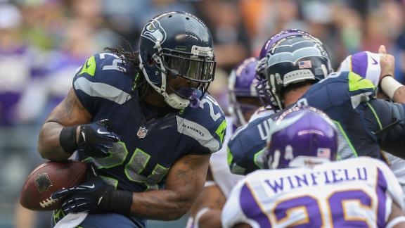 Wilson guides Seahawks by Peterson, Vikings