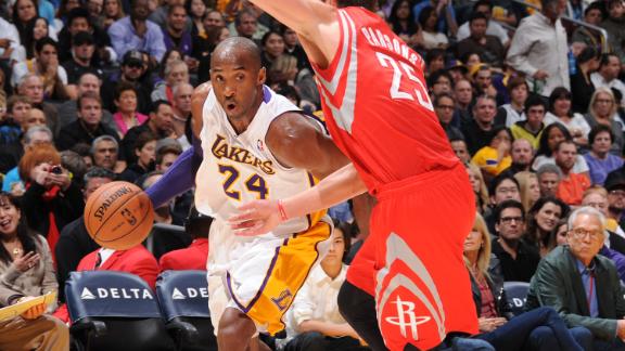 Kobe nets triple-double as Lakers stop Rockets