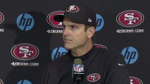 Harbaugh says Niners will start 'hot hand' at QB