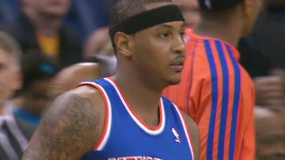 Anthony leads surging Knicks to rout of Hornets