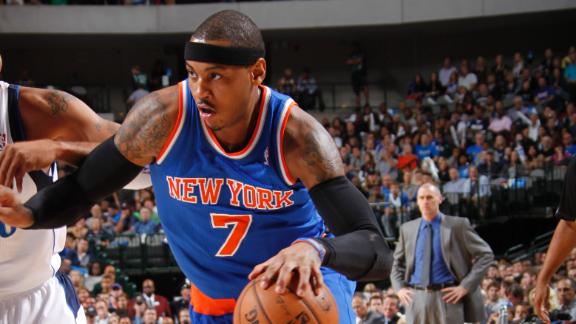 Video - Carmelo Anthony Hits Crazy No-Look Circus Shot