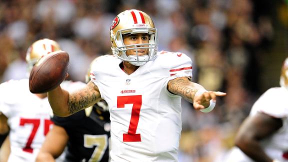 49ers use Kaepernick, defense to down Saints