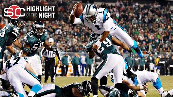 Newton good for 4 TDs as Panthers stop Eagles