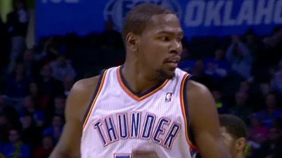 Durant's 27 pace Thunder to 8th straight victory