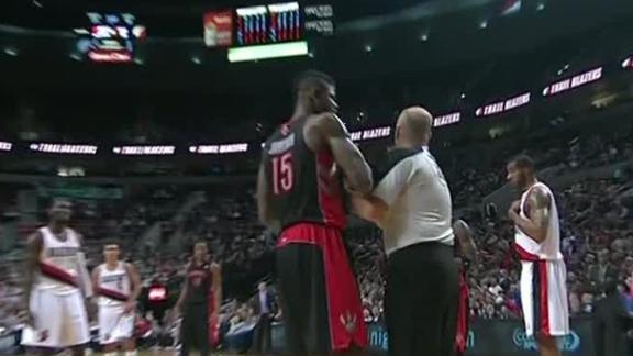 Raptors' Johnson banned 1 game for ref run-in