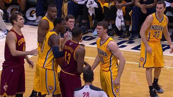 Video - Hansbrough Brothers In Altercation As Pacers Rally Past Cavs
