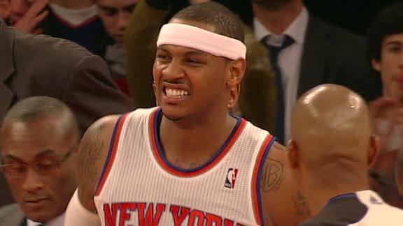 Melo (ankle) questionable for Saturday vs. Cavs