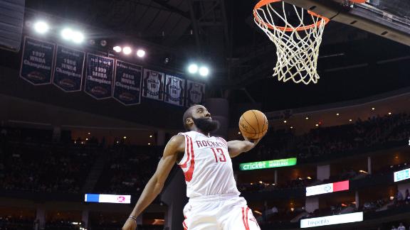 Harden's 33 points carry Rockets past 76ers