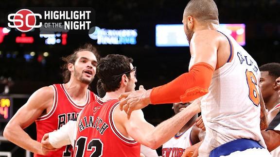 Video - Melo, Three Others Ejected In Bulls' Win Over Knicks