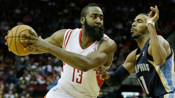 Harden, Rockets repel Grizzlies for 3rd straight