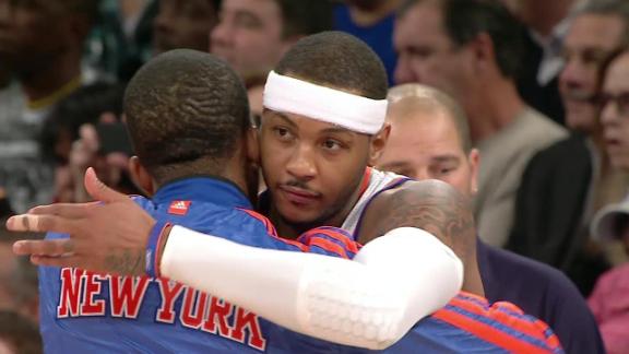 Melo steps up in 4th to rally Knicks by Wolves