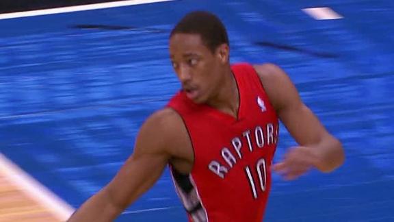 DeRozan, Raptors pound short-handed Magic