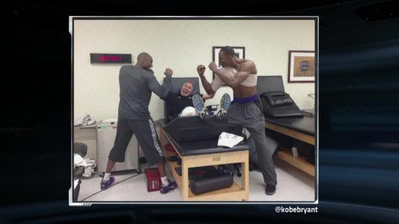 Kobe tweets funny photo of 'fight' with Howard