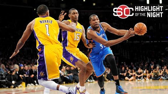 NBA - Oklahoma City Thunder's Kevin Durant starting to show off…