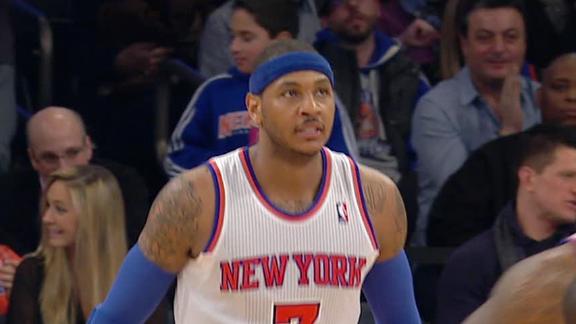 Carmelo goes for 42 as Knicks outlast Hawks