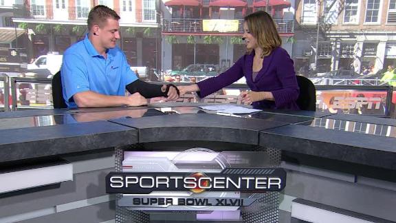 Gronk wasn't comfortable in return for finale