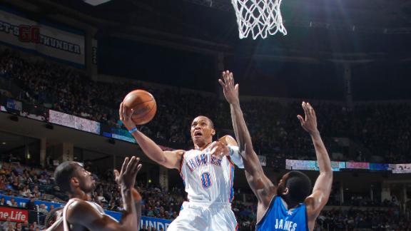 Thunder avoid third straight OT against Mavs