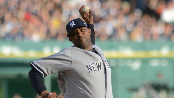 Sabathia throws off mound, says he feels good