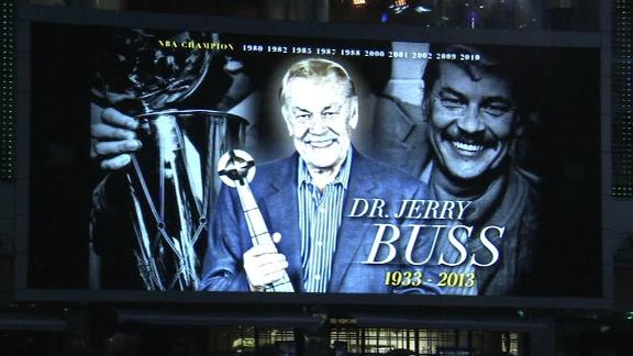 Lakers honor late Buss with moving tribute