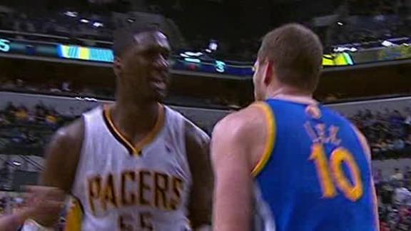 Warriors-Pacers fight in fourth spills into crowd