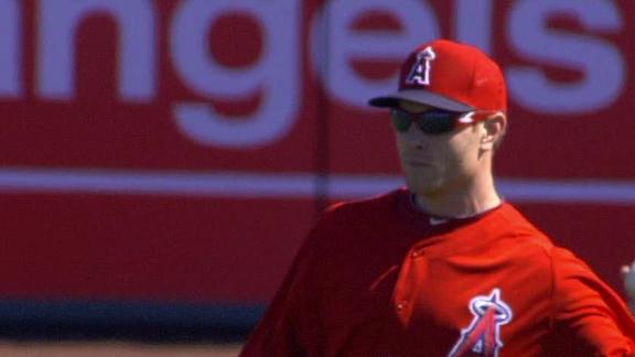 Hamilton goes hitless in first game with Angels