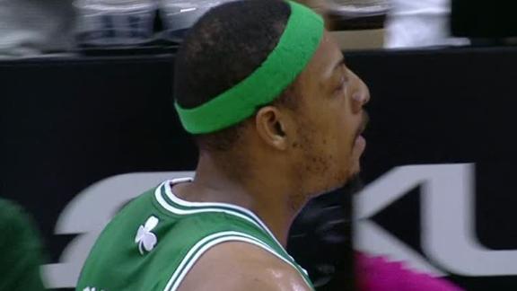 Pierce takes charge as Celts outlast Jazz in OT