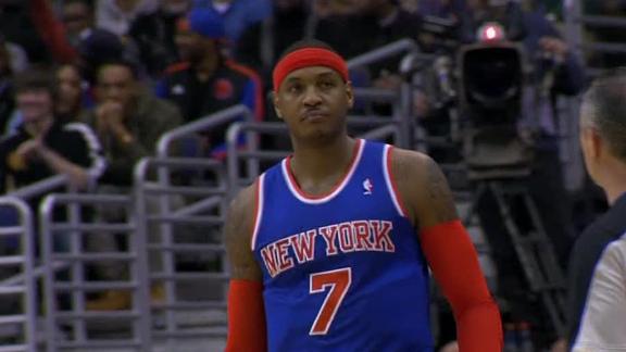 Anthony scores 30 in Knicks' win over Wizards