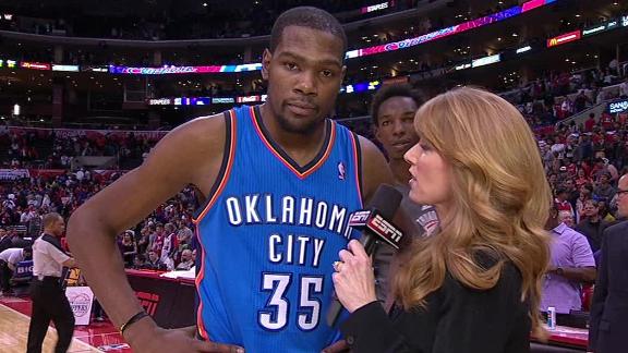 Durant, Thunder hold off Clippers' rally attempt