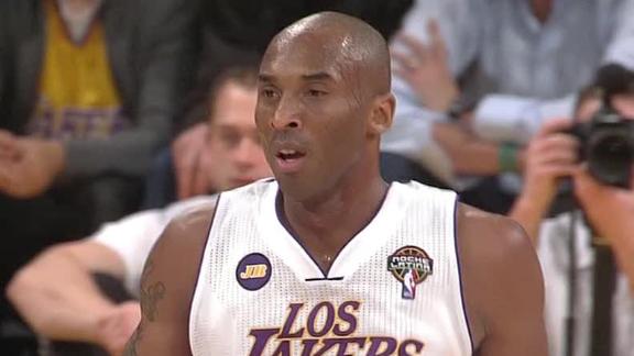 Bryant, Lakers ground Hawks, reach .500 mark