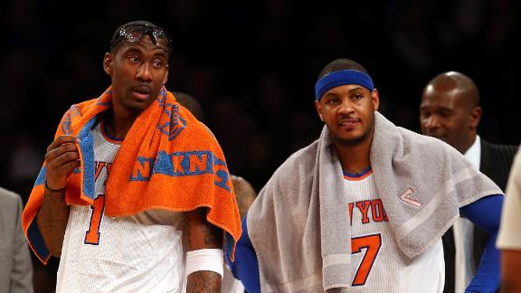Melo, Amar'e questionable with knee injuries
